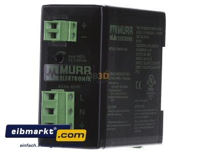 Front view Murrelektronik 85161 DC-power supply 90...265V/22,5...28V - 
