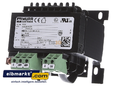 Front view Murrelektronik 86342 One-phase transformer 230...400V/24V
