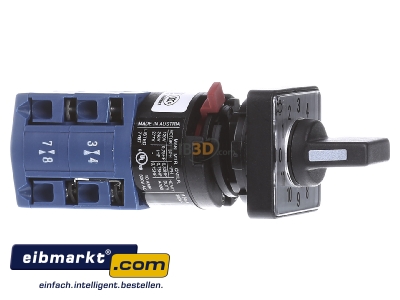 View on the left Kraus&Naimer CG4-1 A543-600 FS2 12-step control switch 1-p 10A
