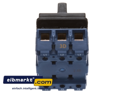 Top rear view Off-load switch 3-p 100A KG100 T103/04 E Kraus&Naimer KG100 T103/04 E
