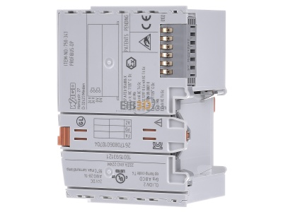 Ansicht rechts WAGO 750-343 Feldbuskoppler Profibus DP ECO 