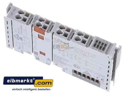 Ansicht oben vorne WAGO Kontakttechnik 750-431 Digitale Eingangsklemme 8-Kanal DC24V 0.2ms 
