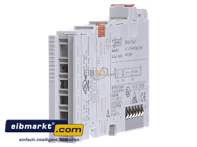 Ansicht links WAGO Kontakttechnik 750-601 Potentialeinspeisung DC24V m.Sicherungsh. 