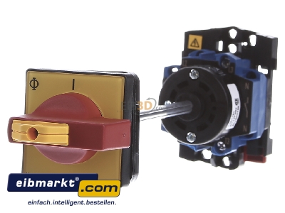 Frontansicht Kraus&Naimer KG10A T203/65 VE Hauptschalter Not-Aus 20A,KW5,5,3pol. 