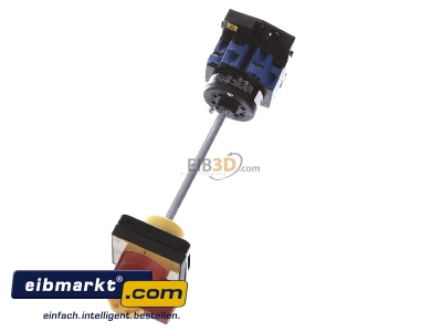 Ansicht oben vorne Kraus&Naimer KG10A T203/65 VE Hauptschalter Not-Aus 20A,KW5,5,3pol. 