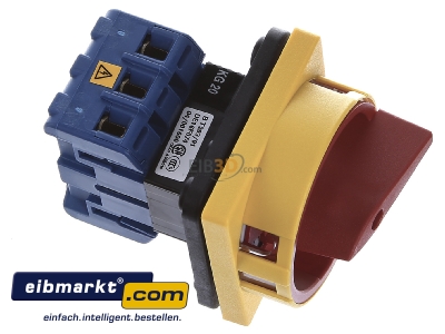 Ansicht oben links Kraus&Naimer KG20B T203/01 E Hauptschalter m.Not-Aus-Funktion 