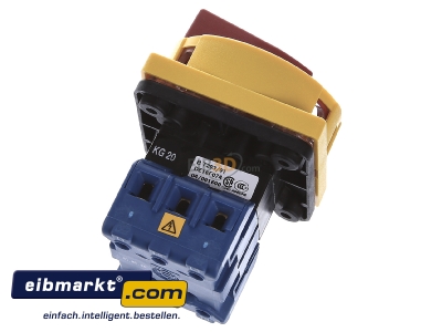 Ansicht oben hinten Kraus&Naimer KG20B T203/01 E Hauptschalter m.Not-Aus-Funktion 