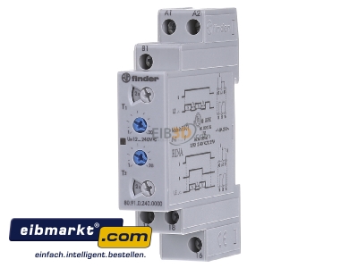 Front view Finder 80.91.0.240.0000 Timer relay 0,1...86400s AC 12...240V
