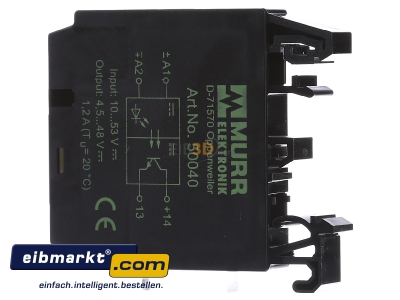 View on the right Murrelektronik 50040 Optocoupler 1,2A
