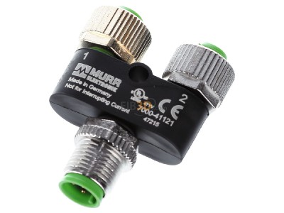 Ansicht oben vorne Murrelektronik 7000-41121-0000000 T-Stck M12St. auf M12 Bu. 