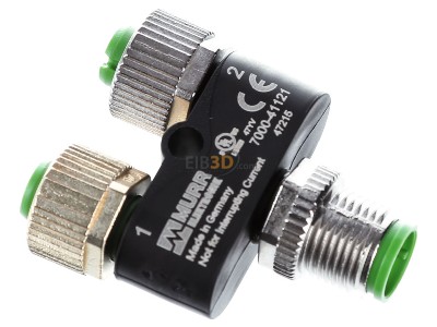 Ansicht oben links Murrelektronik 7000-41121-0000000 T-Stck M12St. auf M12 Bu. 