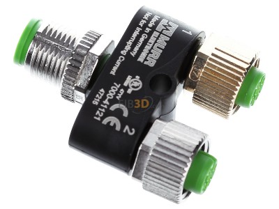 Ansicht oben rechts Murrelektronik 7000-41121-0000000 T-Stck M12St. auf M12 Bu. 