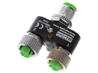 Ansicht oben hinten Murrelektronik 7000-41121-0000000 T-Stck M12St. auf M12 Bu. 