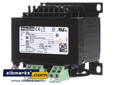 Front view Murrelektronik 86351 One-phase transformer 230...400V/230V 
