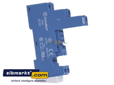 View on the left Finder 97.01 Relay socket 5-pin - 
