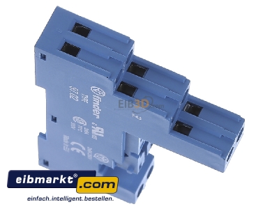 View top left Finder 97.02 Relay socket 8-pin
