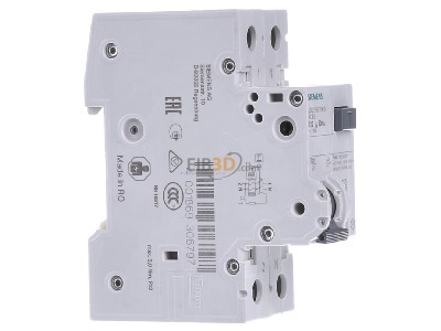 View on the left Siemens 5SU1356-7KK10 Earth leakage circuit breaker C10/0,03A 
