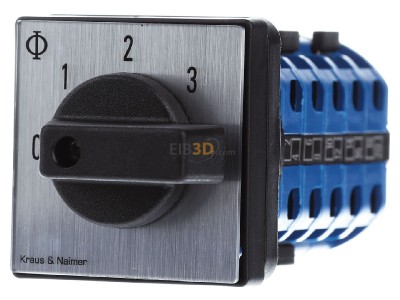 Front view Kraus & Naimer CA10 A281-600 E Off-load switch 3-p 20A 
