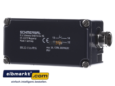 Frontansicht Schmersal 101165310 Magnetschalter BN 20-11rz-M16