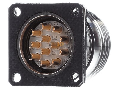 Ansicht hinten Phoenix RC-12S1N122300 Flanschdose 12-pol. 