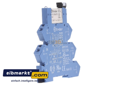Ansicht links Finder 38.61.7.024.0050 Koppelrelais 6,2mm 1W,6A,IP20 