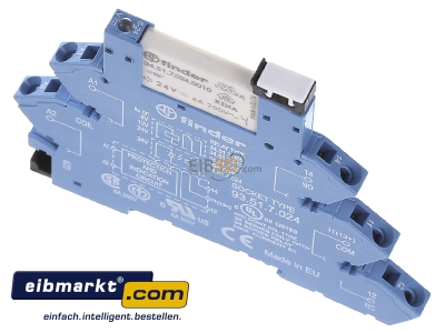 Ansicht oben vorne Finder 38.61.7.024.0050 Koppelrelais 6,2mm 1W,6A,IP20 