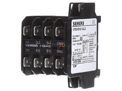 Front view Siemens Indus.Sector 3TG1010-1AL2 Magnet contactor 8,4A 230VAC 0VDC 
