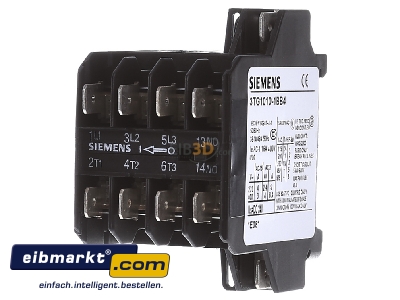 Front view Siemens Indus.Sector 3TG1010-1BB4 Magnet contactor 8,4A 24VDC 
