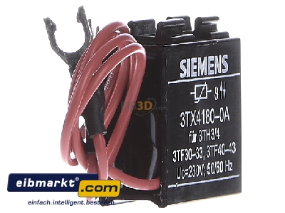 View on the left Siemens Indus.Sector 3TX4180-0A Timer relay 0,1s AC 220...230V DC 0V
