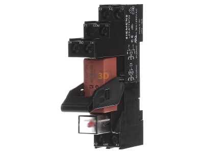 Frontansicht Siemens LZS:RT4B4T30 Steckrelais 230VAC 2W LED rot 