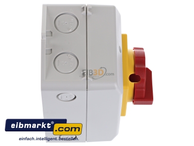 Ansicht oben links Siemens Indus.Sector 3LD2064-1GP53 Haupt-/Not-Aus-Schalter 3p. 16A 7,5kW/400V 