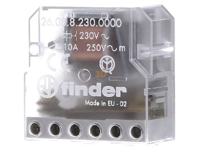 Frontansicht Finder 26.08.8.230.0000 Stromstoss-Schalter 