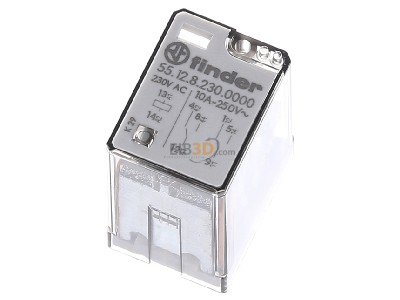 Ansicht oben hinten Finder 55.12.8.230.0000 Printrelais 