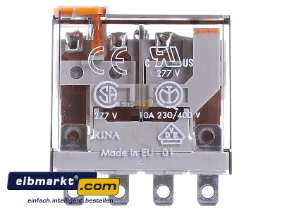 Front view Finder 56.34.8.230.0040 Switching relay AC 230V 12A 
