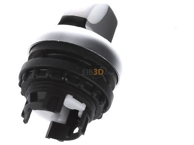 Top rear view Eaton M22-WLKV-W Short thumb-grip actuator white IP66 
