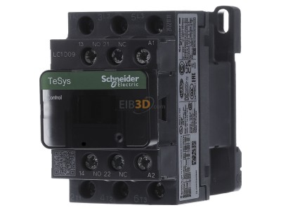 Front view Schneider Electric LC1D09U7 Magnet contactor 9A 240VAC 
