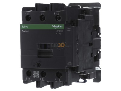 Front view Schneider Electric LC1D80F5 Magnet contactor 80A 110VAC 
