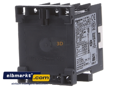Back view Schneider Electric LC1K0610Q7 Magnet contactor 6A 380...400VAC
