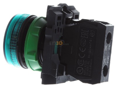 View on the right Schneider Electric XB5AV63 Indicator light green 0...250VAC/DC 
