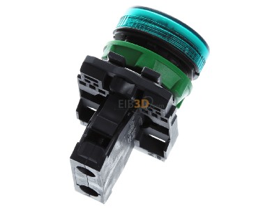 Top rear view Schneider Electric XB5AV63 Indicator light green 0...250VAC/DC 

