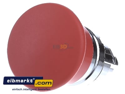 Front view Schneider Electric ZB4BC4 Mushroom-button actuator red IP66
