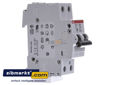 Ansicht links ABB Stotz S&J S201-C13NA Sicherungsautomat 6kA 13A C 1p+N (2p) 
