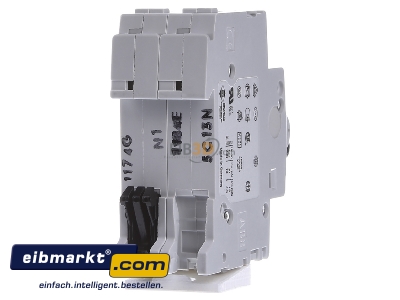 Ansicht hinten ABB Stotz S&J S201-C13NA Sicherungsautomat 6kA 13A C 1p+N (2p) 