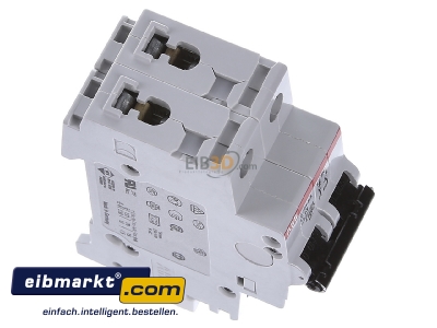 Ansicht oben links ABB Stotz S&J S201-C13NA Sicherungsautomat 6kA 13A C 1p+N (2p) 