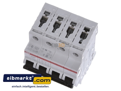 Ansicht oben vorne ABB Stotz S&J 2CDS253103R0204 Sicherungsautomat 6kA 20A C 3p+N (4p) S203-C20NA