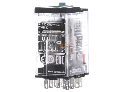 Front view Schneider Electric RXM4AB2BD Switching relay DC 24V 6A 
