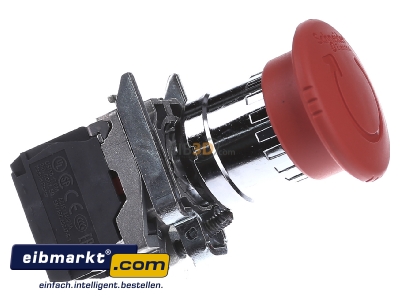 Ansicht links Schneider Electric XB4BS8444 Not-Aus-Taster 2 