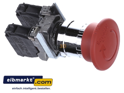 Ansicht oben links Schneider Electric XB4BS8444 Not-Aus-Taster 2 