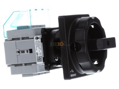 Ansicht links Siemens 3LD2154-0TK51 Hauptschalter 3p. 25A 9,5kW/400V 