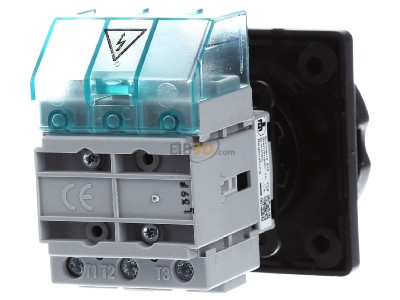 Ansicht hinten Siemens 3LD2154-0TK51 Hauptschalter 3p. 25A 9,5kW/400V 